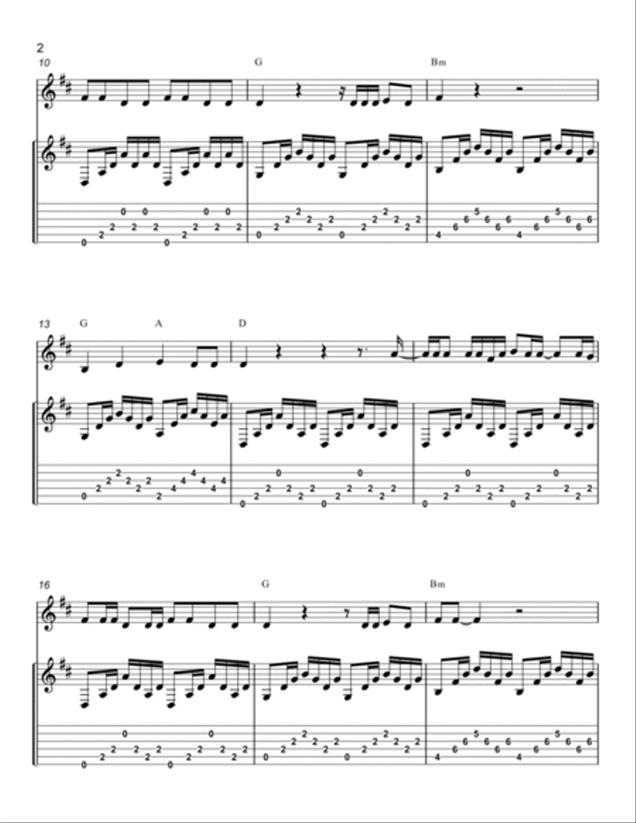 I'm On Fire Flute scores gallery preview page 2