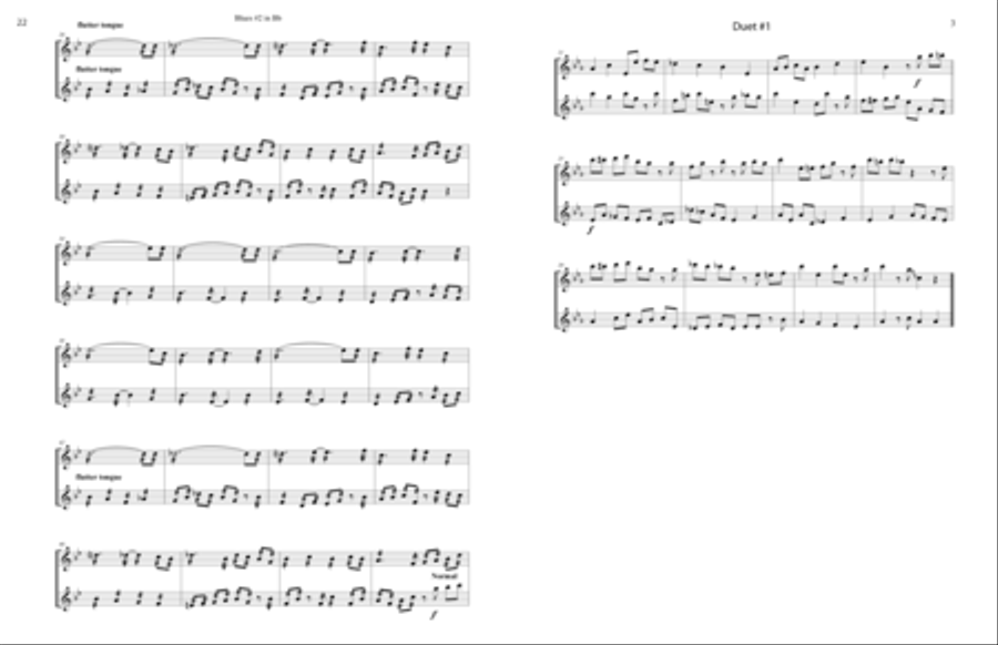Jazz Flute book 1 Flute Duet scores gallery preview page 5