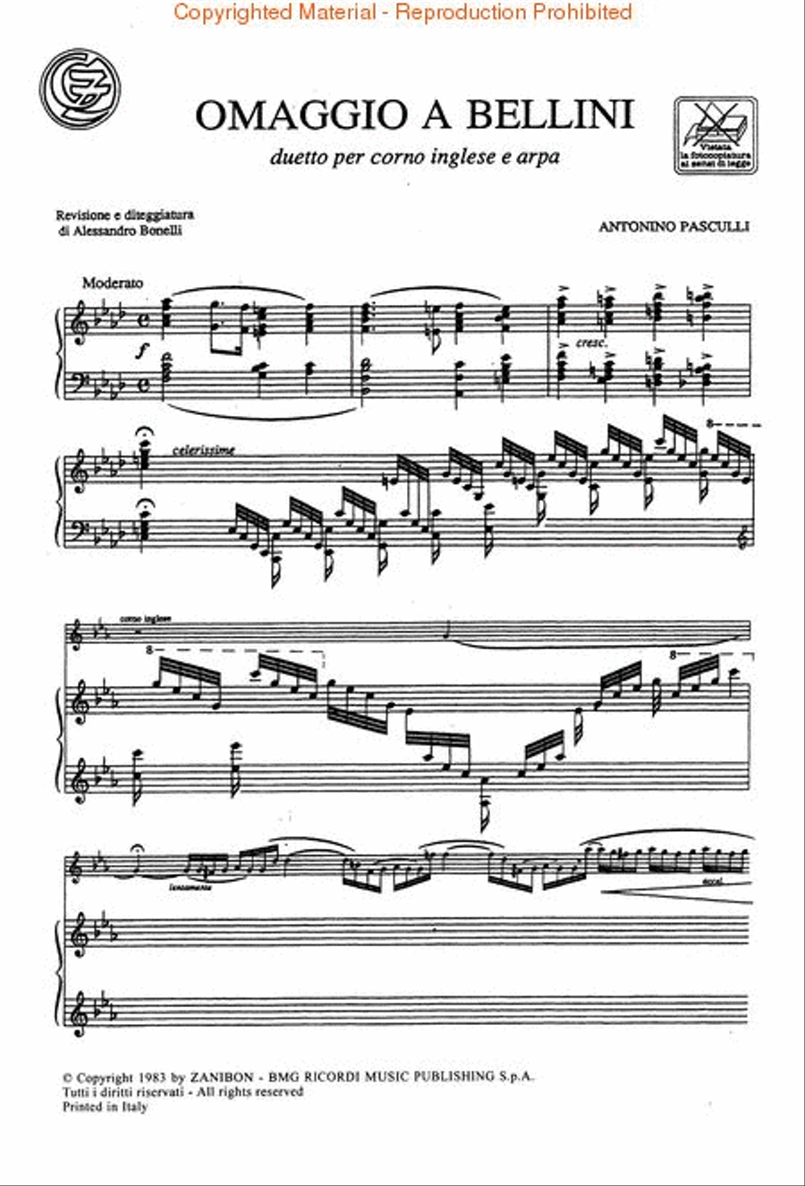 Omaggio a bellini English Horn scores gallery preview page 2