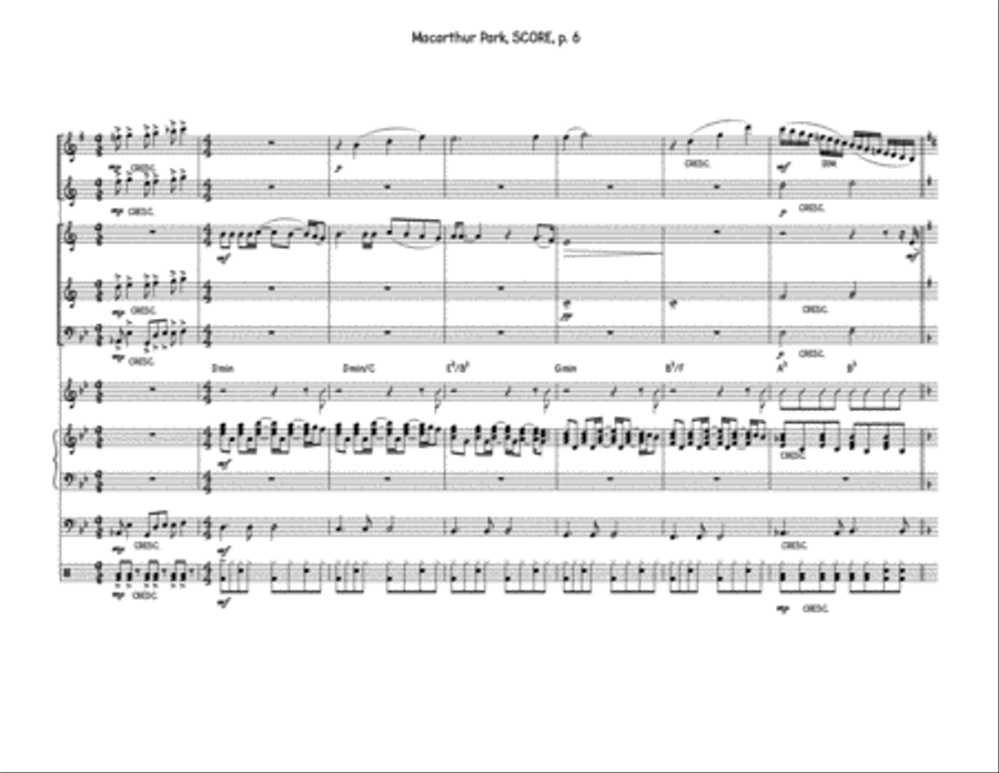Macarthur Park Jazz Ensemble scores gallery preview page 6
