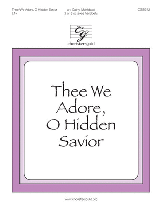 Book cover for Thee We Adore, O Hidden Savior