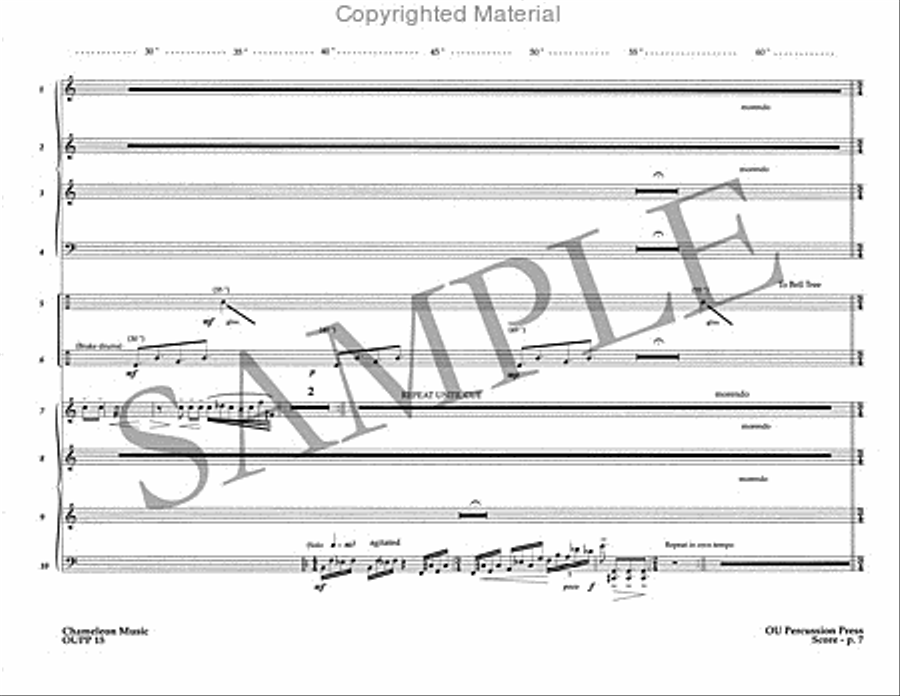 Chameleon Music Percussion Ensemble scores gallery preview page 8