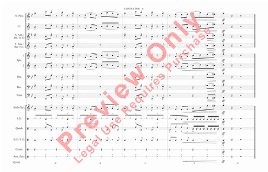 Push It Marching Band scores gallery preview page 7