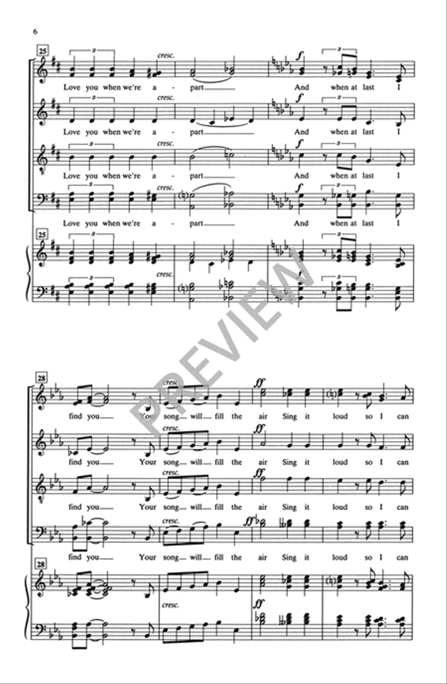I WIll 4-Part scores gallery preview page 7