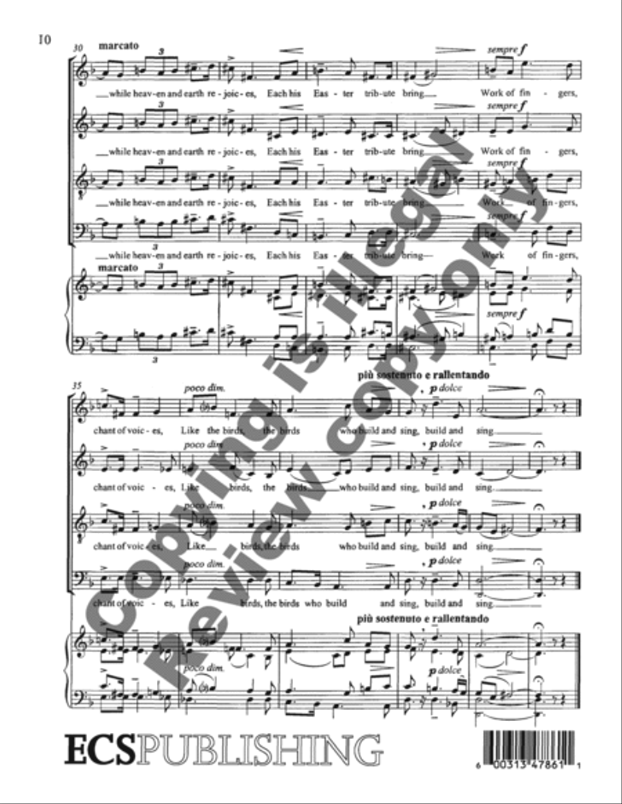 Two Seasonal Carols Two Seasonal Carols 4-Part scores gallery preview page 12