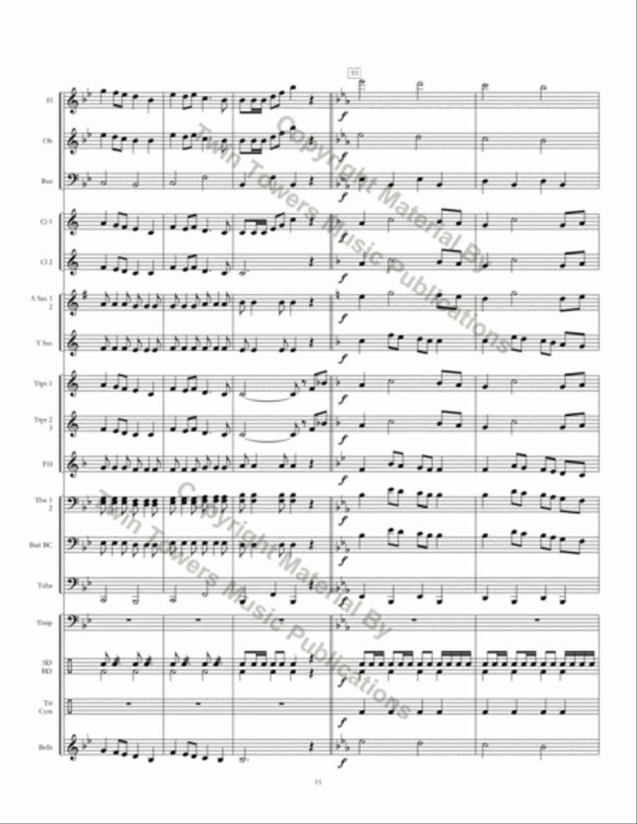 Northshore March Concert Band scores gallery preview page 13