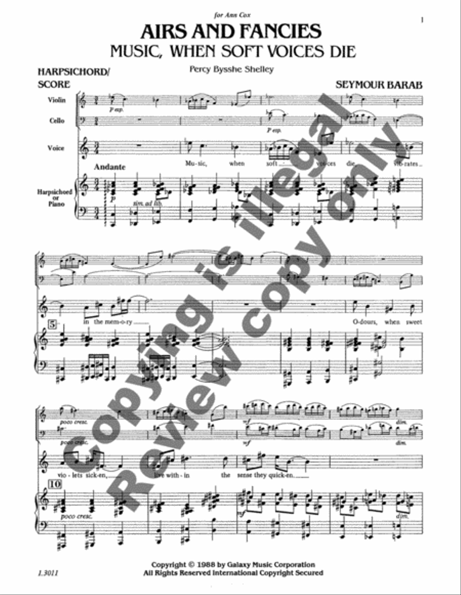 Airs & Fancies Soprano Voice scores gallery preview page 3