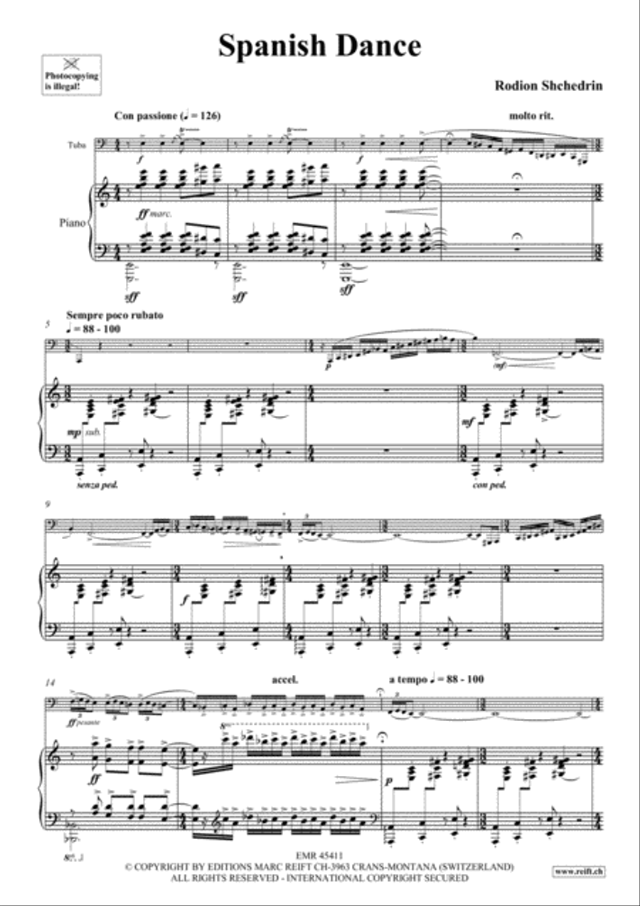 Spanish Dance Tuba scores gallery preview page 4