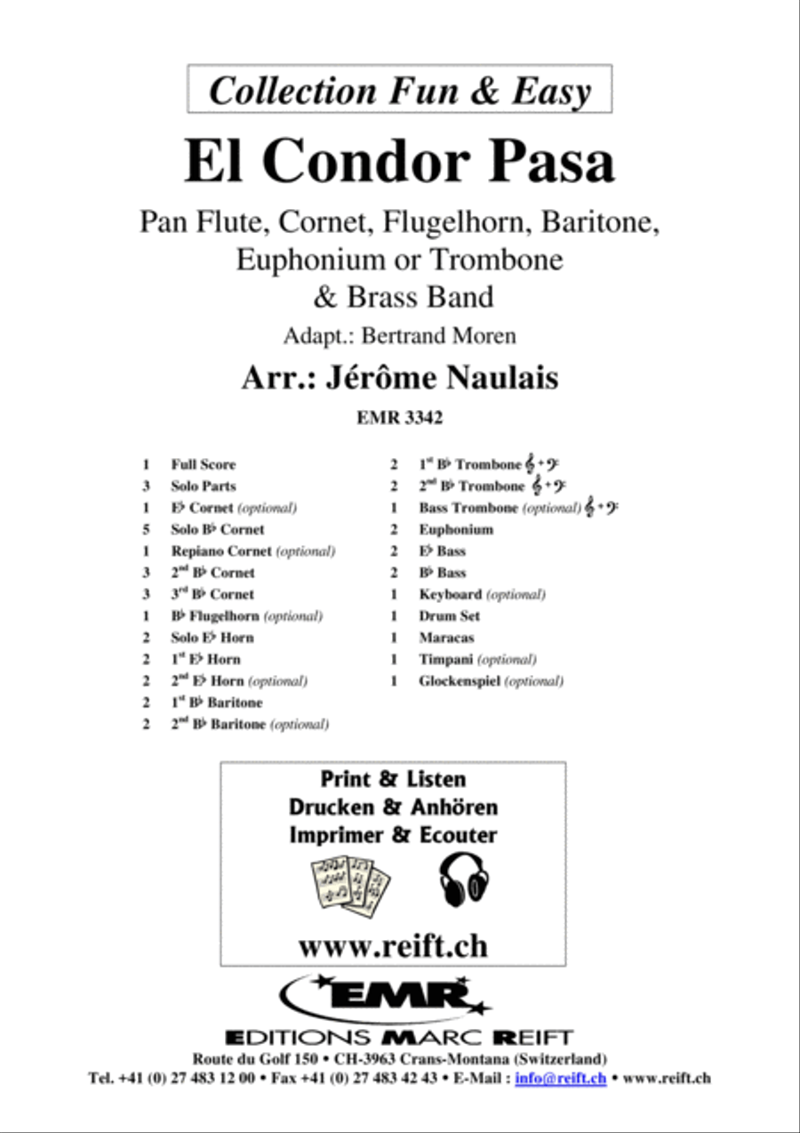 El Condor Pasa Brass Band scores gallery preview page 2