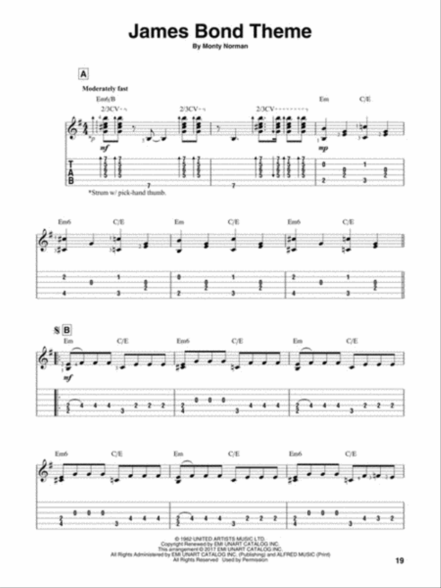 Fingerpicking Film Score Music Fingerpicking Guitar scores gallery preview page 4
