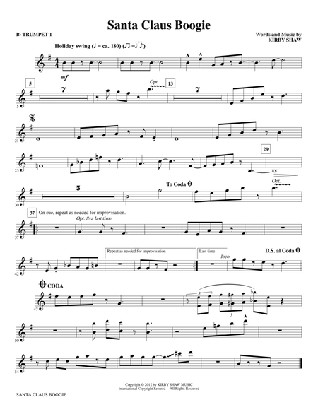 Santa Claus Boogie - Bb Trumpet 1
