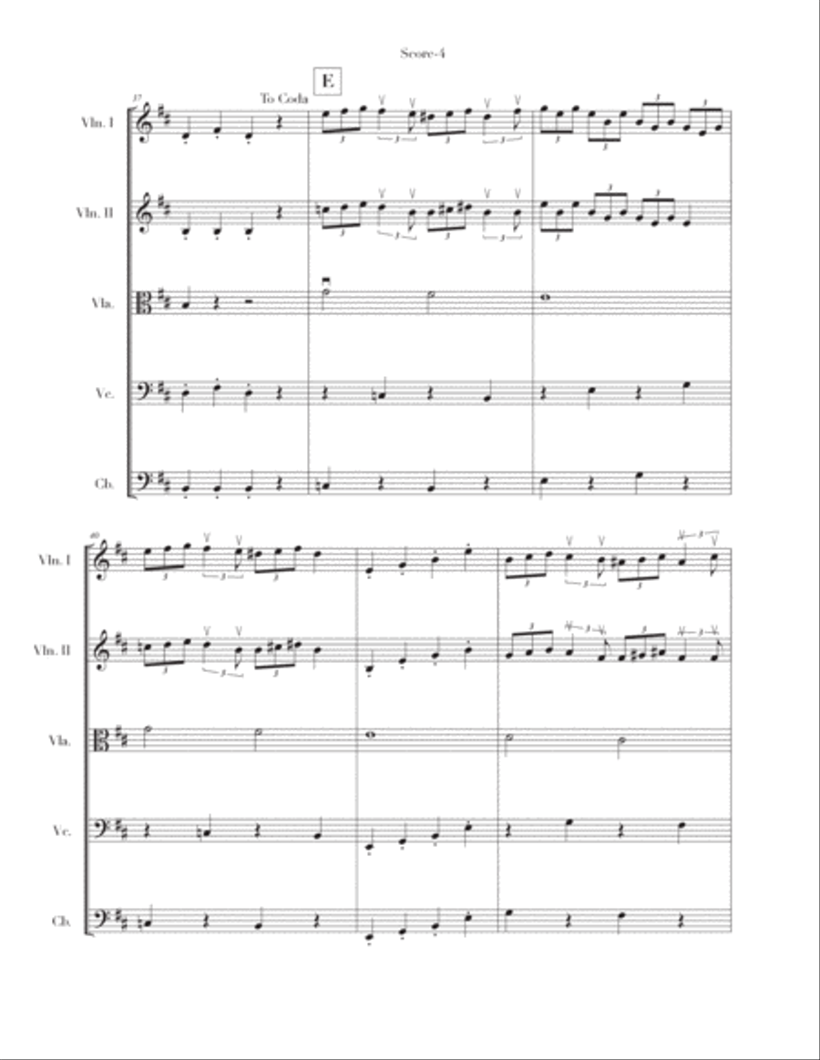 Spooky Scary Skeletons String Orchestra scores gallery preview page 4