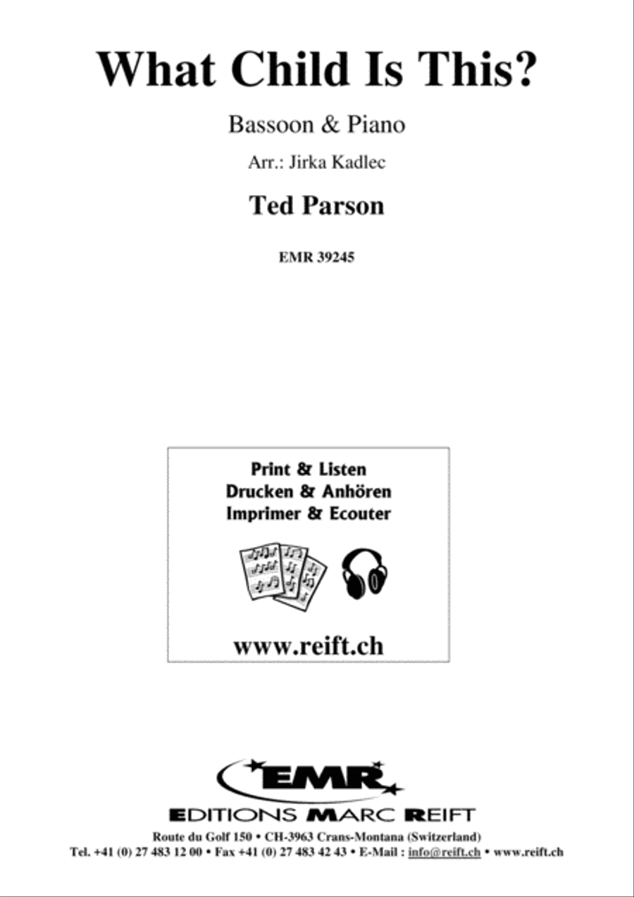 What Child Is This? What Child Is This? Bassoon Solo scores gallery preview page 1