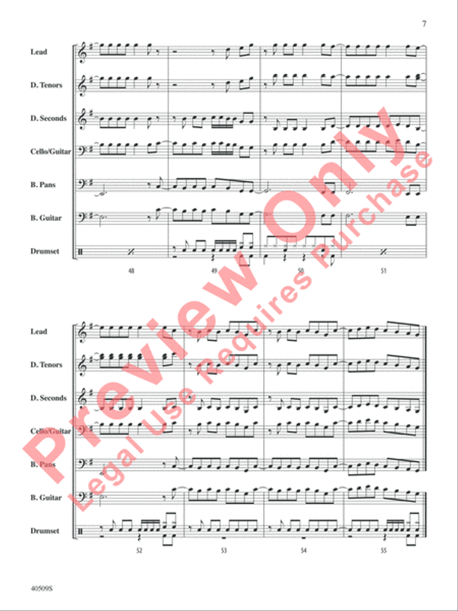Any Way You Want It Any Way You Want It Steel Drum Band scores gallery preview page 8