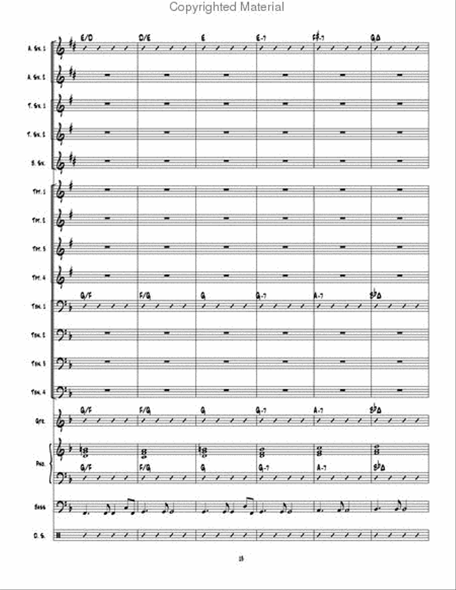 Table Time Jazz Ensemble scores gallery preview page 14