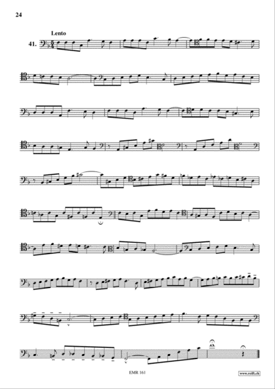 Studies in all Clefs Trombone Solo scores gallery preview page 14