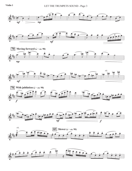 Let The Trumpets Sound - Violin 1
