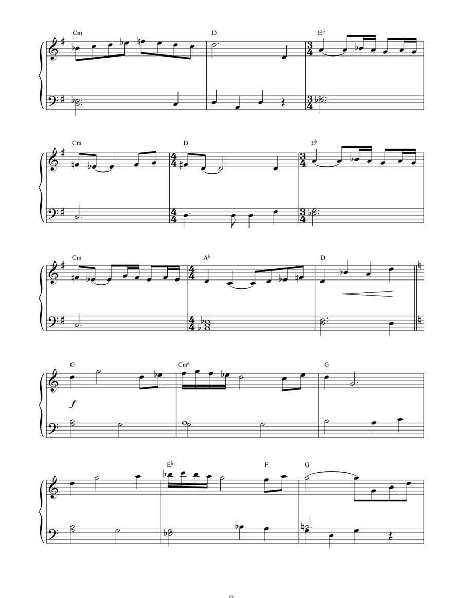 Zorro's Theme Zorro's Theme Piano Solo scores gallery preview page 2