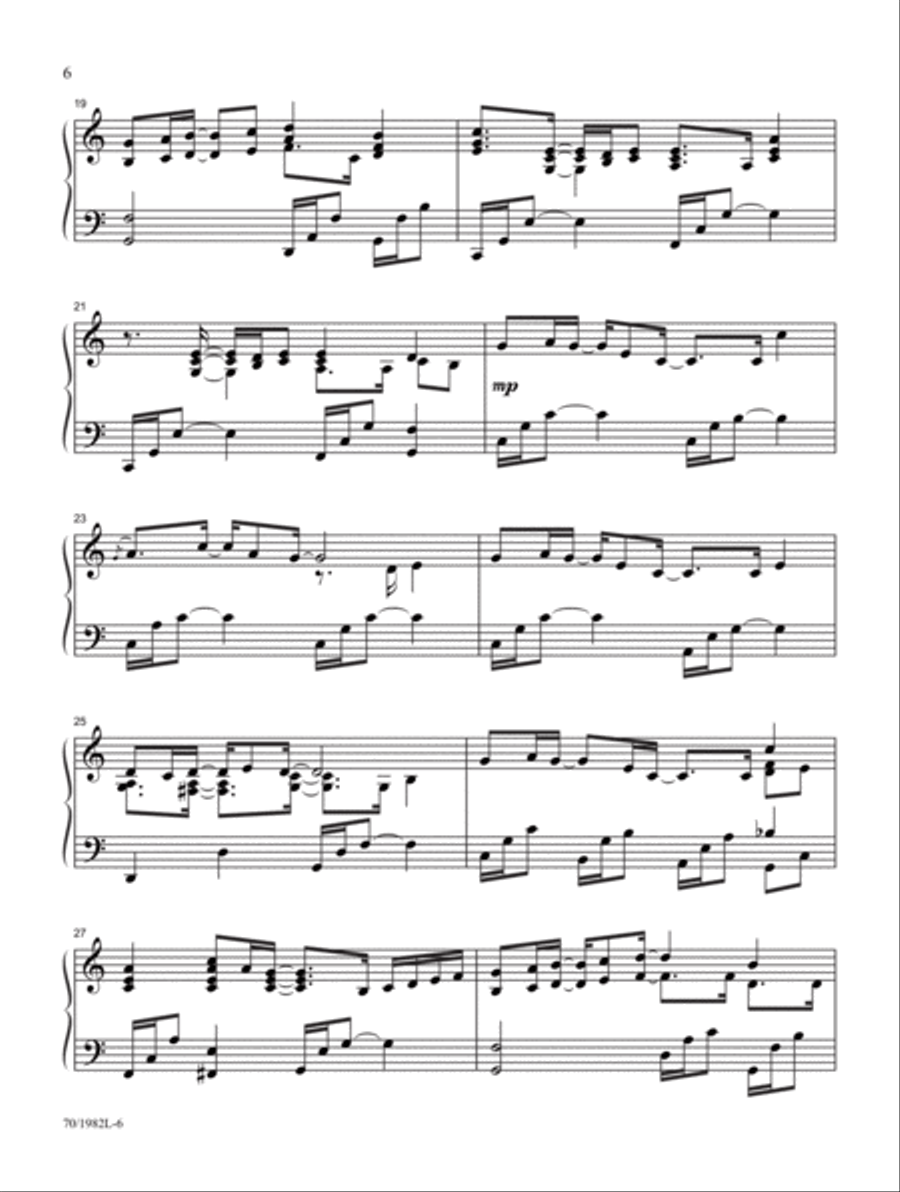 Light of The World Piano Solo scores gallery preview page 4