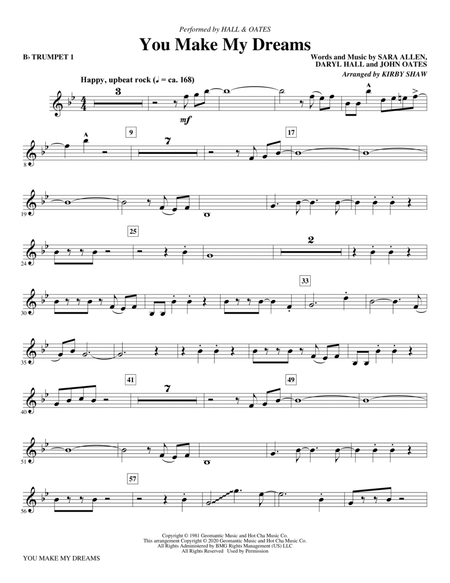 You Make My Dreams (arr. Kirby Shaw) - Bb Trumpet 1