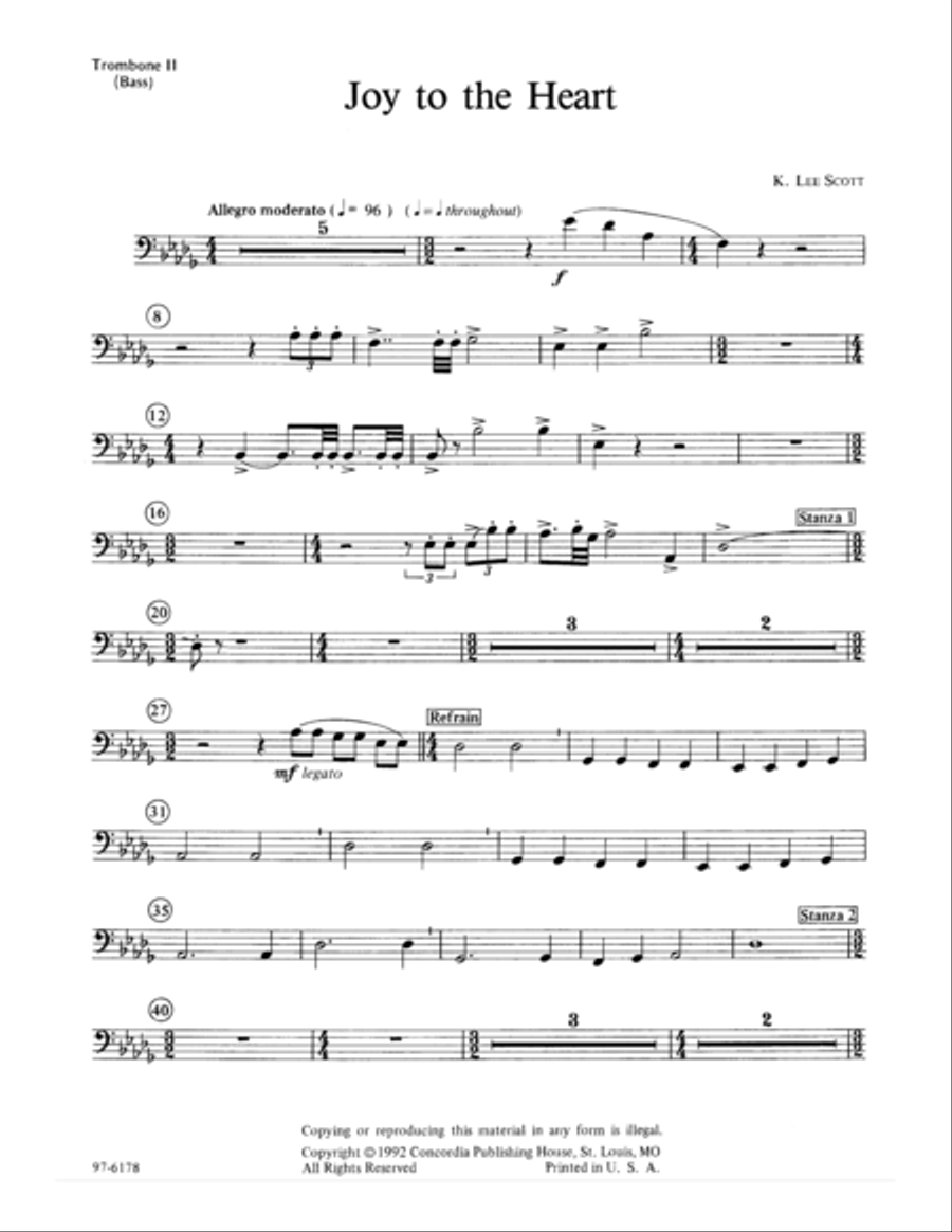 Joy to the Heart / Instrumental Parts Choir scores gallery preview page 6