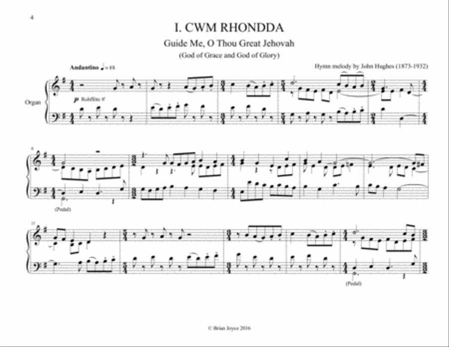 Twelve More Chorale Preludes on Hymns From the British Isles Organ Solo scores gallery preview page 4