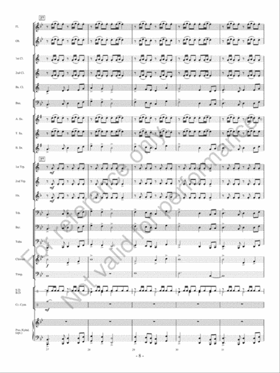 Chimes Of Freedom Chimes Of Freedom Concert Band scores gallery preview page 9