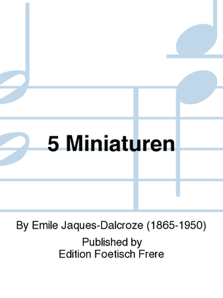 Book cover for 5 Miniaturen