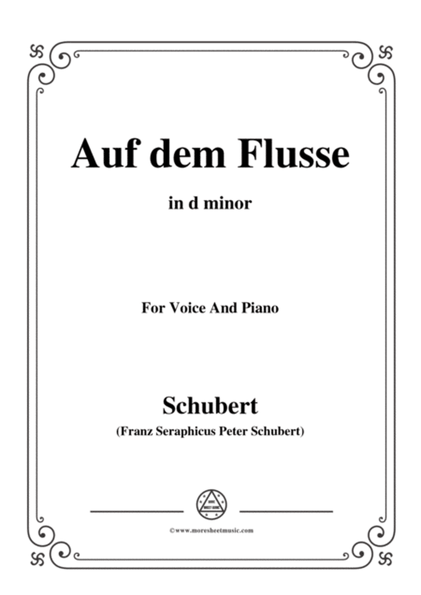 Schubert-Auf dem Flusse,in d minor,Op.89,No.7,for Voice and Piano image number null
