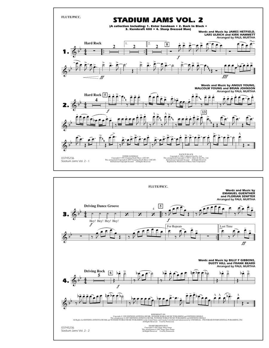 Stadium Jams - Vol. 2 - Flute/Piccolo