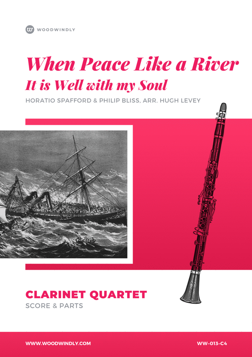 When Peace Like a River (It is Well with My Soul / All is Well) - Clarinet Quartet image number null