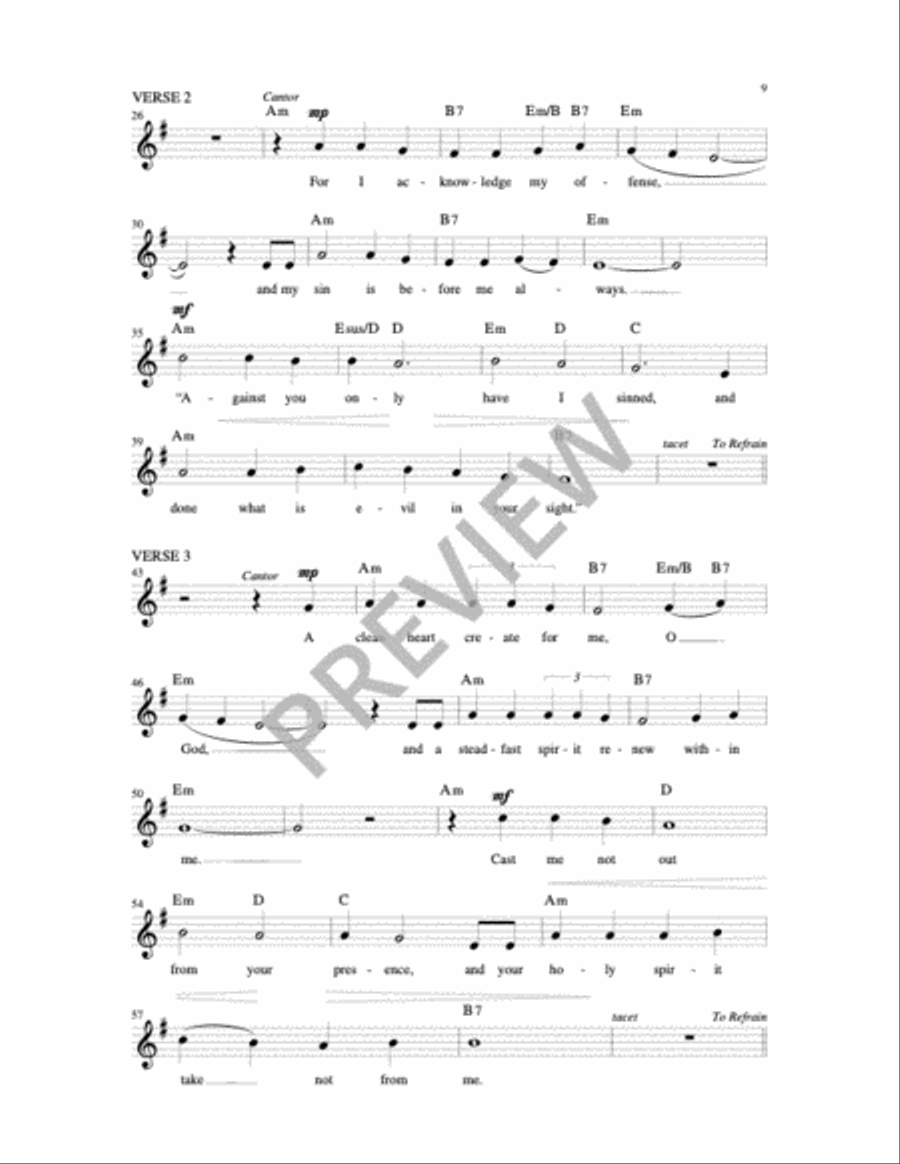 Be Merciful O Lord Be Merciful O Lord 4-Part scores gallery preview page 9