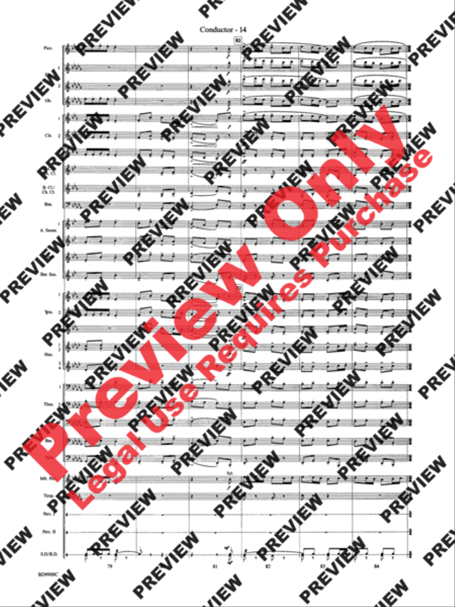 I'm Seventeen Come Sunday Concert Band scores gallery preview page 36