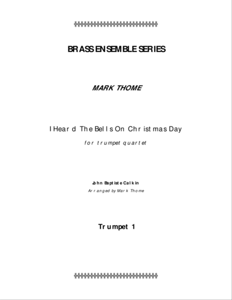 I Heard The Bells On Christmas Day Brass Ensemble scores gallery preview page 6