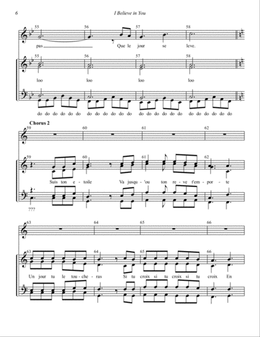 I Believe In You SSAA scores gallery preview page 6