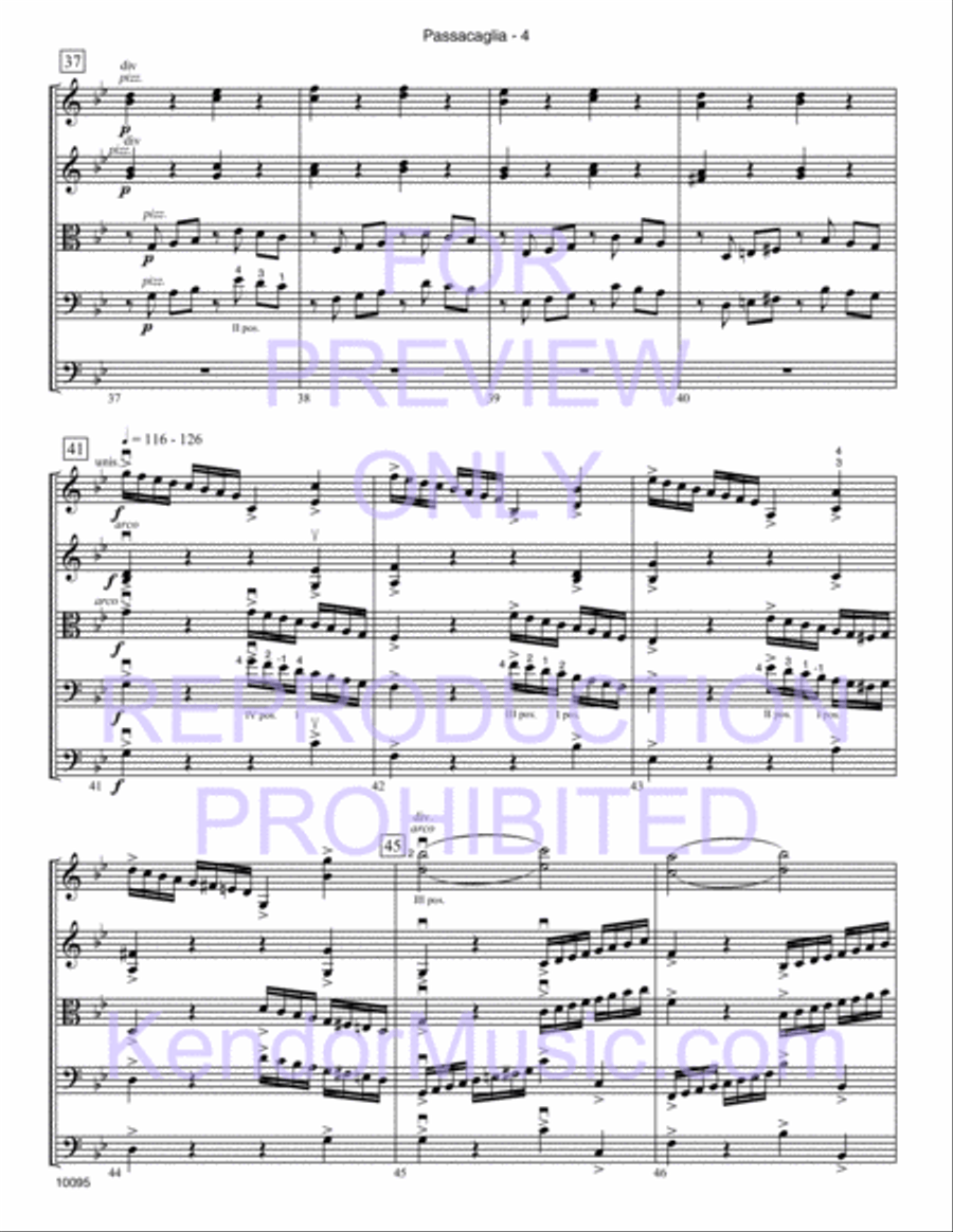 Passacaglia String Orchestra scores gallery preview page 5