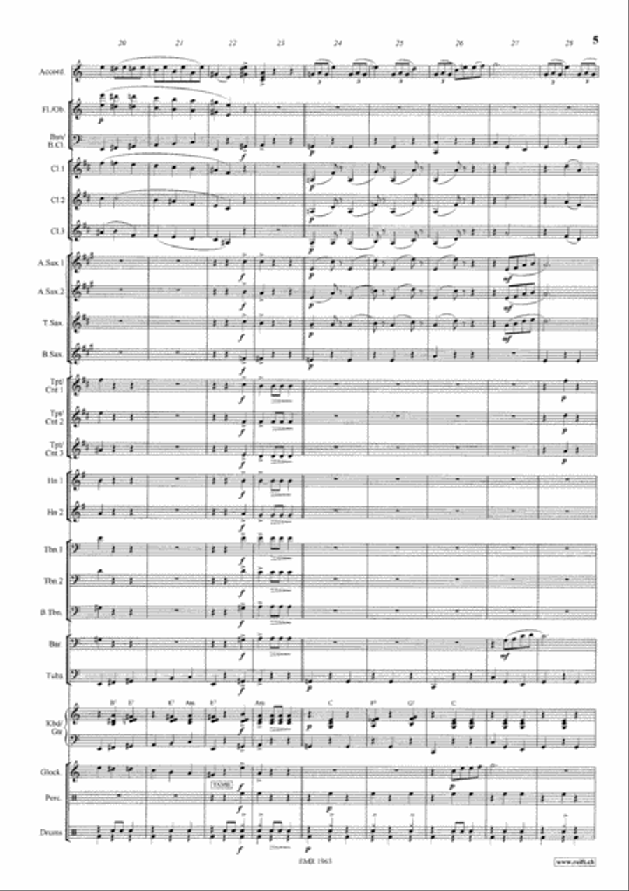 Accordion Pleasure Accordion Pleasure Concert Band scores gallery preview page 6
