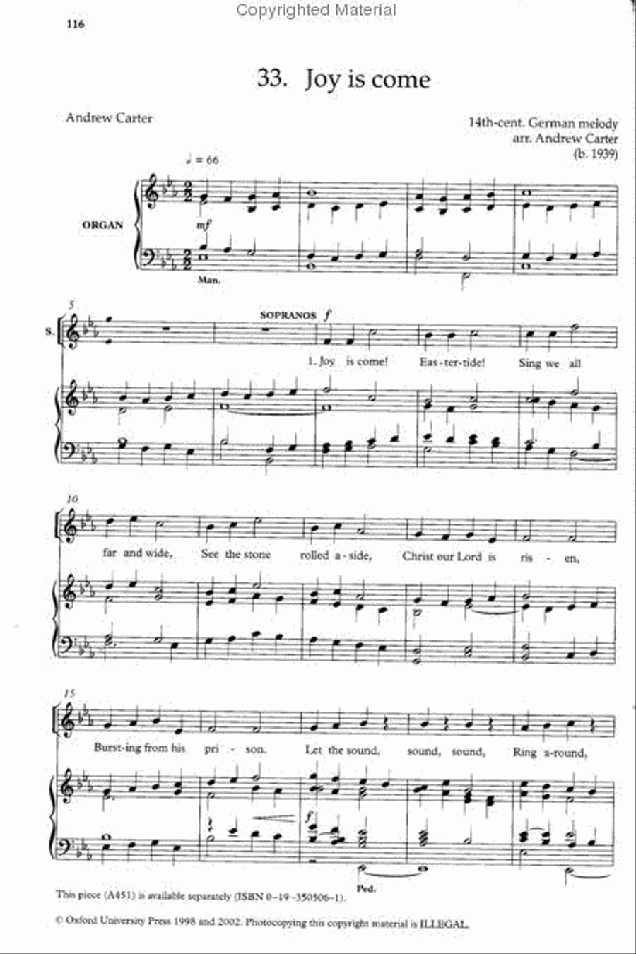The New Oxford Easy Anthem Book 4-Part scores gallery preview page 2