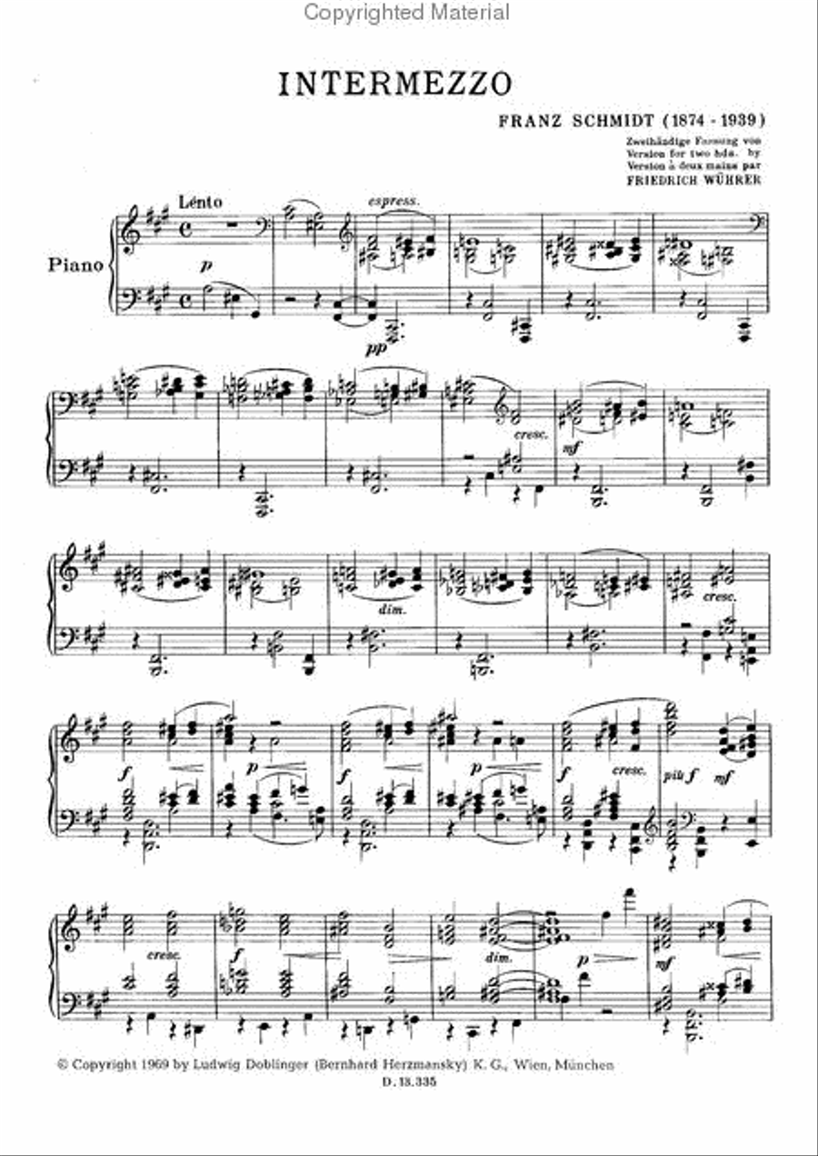 Intermezzo Piano Solo scores gallery preview page 2