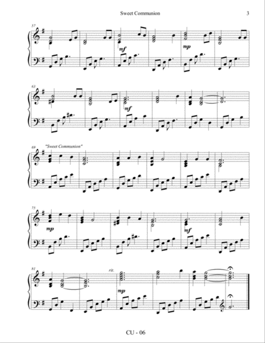 Common Union Project Easy Piano scores gallery preview page 6
