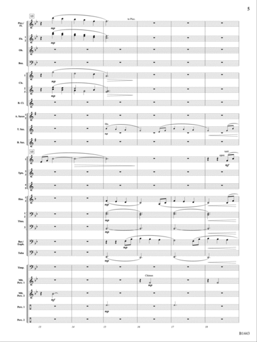 Journal for a Soldier: Score Concert Band scores gallery preview page 5