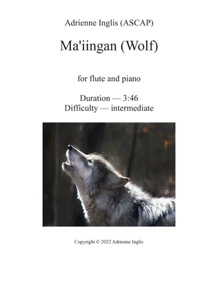 Ma'iingan (Wolf) for flute and piano