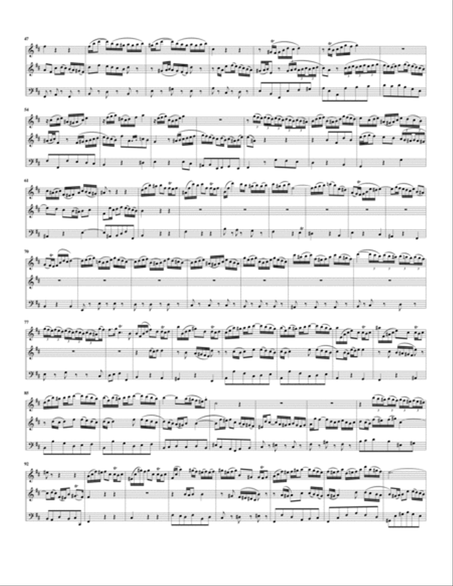 Aria: Seele, deine Specereie from Oster-Oratorium BWV 249 (arrangement for flute and harpsichord) Aria: Seele, deine Specereie from Oster-Oratorium BWV 249 (arrangement for flute and harpsichord) Small Ensemble scores gallery preview page 3