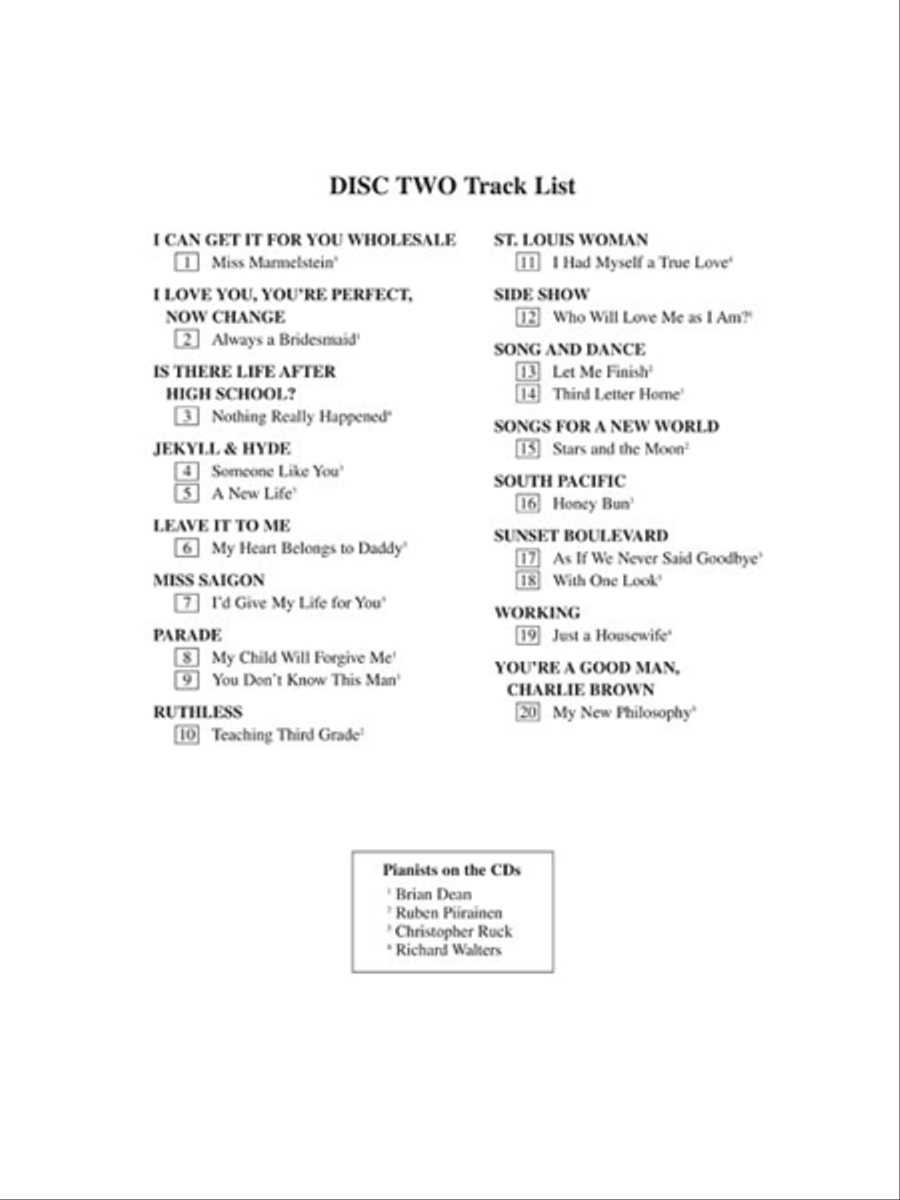 The Singer's Musical Theatre Anthology – Volume 3 Mezzo-Soprano Voice scores gallery preview page 3