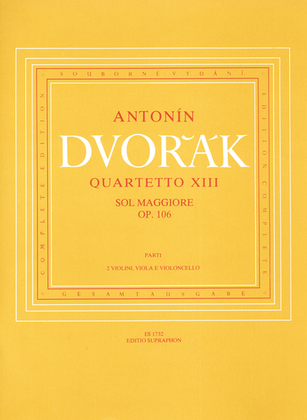 Book cover for Streichquartett no. 13 G-Dur, op. 106