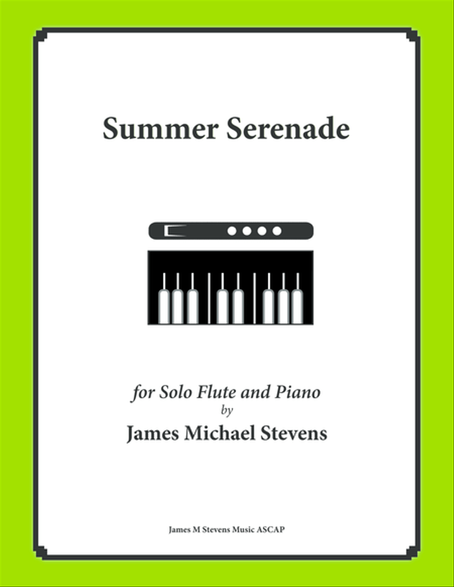 Summer Serenade (Solo Flute & Piano) Flute Solo scores gallery preview page 1
