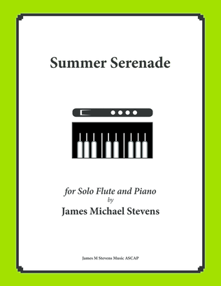 Book cover for Summer Serenade (Solo Flute & Piano)