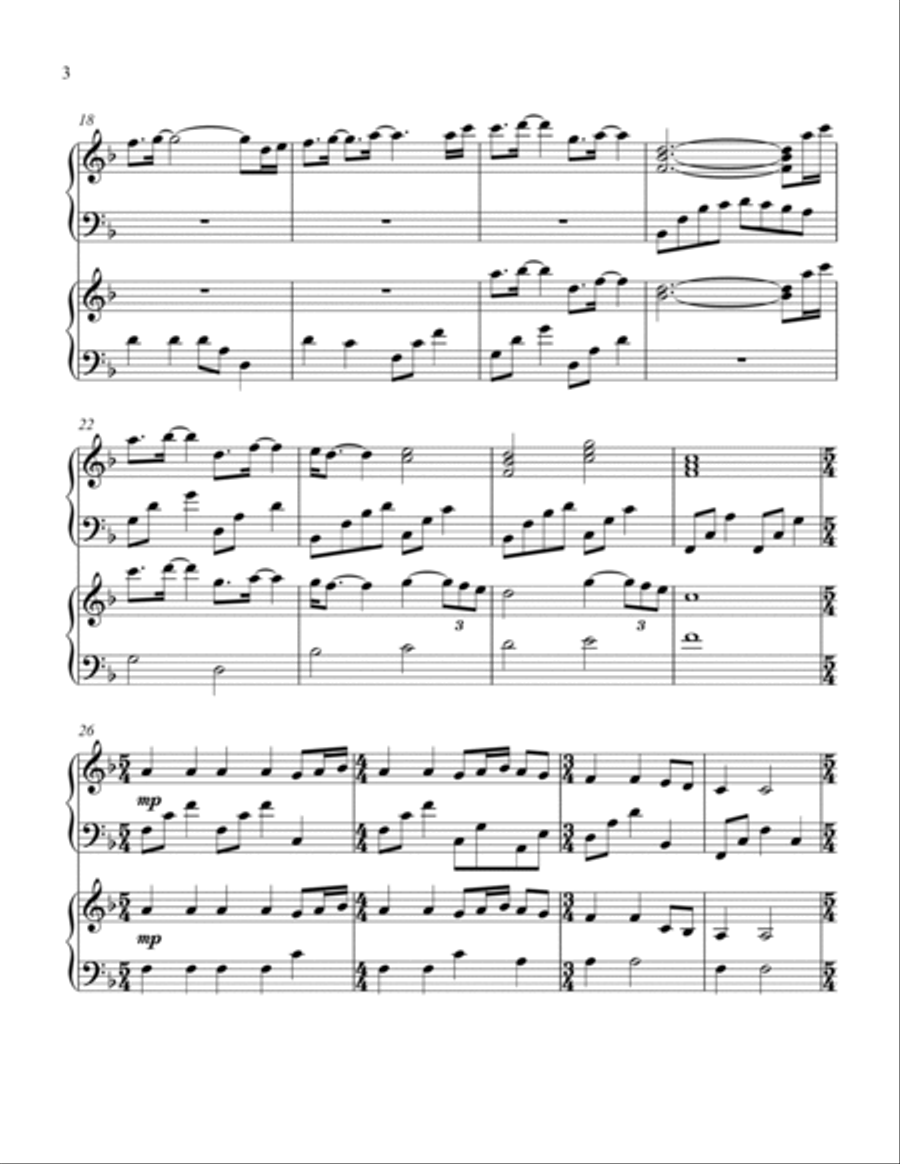 Breath Of Heaven (Mary's Song) Harp scores gallery preview page 4