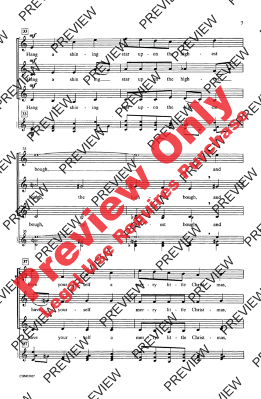 Have Yourself a Merry Little Christmas Women's Choir scores gallery preview page 7