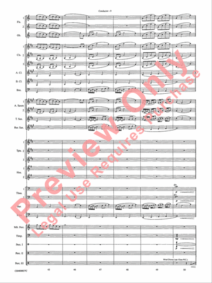 The Perfect Storm (from the Warner Bros. Motion Picture) Concert Band scores gallery preview page 12